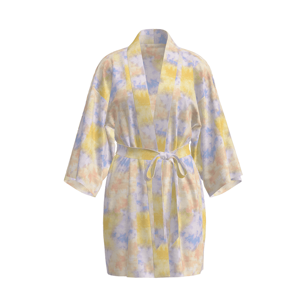 T/Banboo Rayon/S ضلع مطبوع بإبرة متدلية